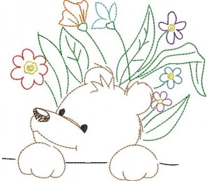 Stickdatei - Frühlingsfreunde Drache